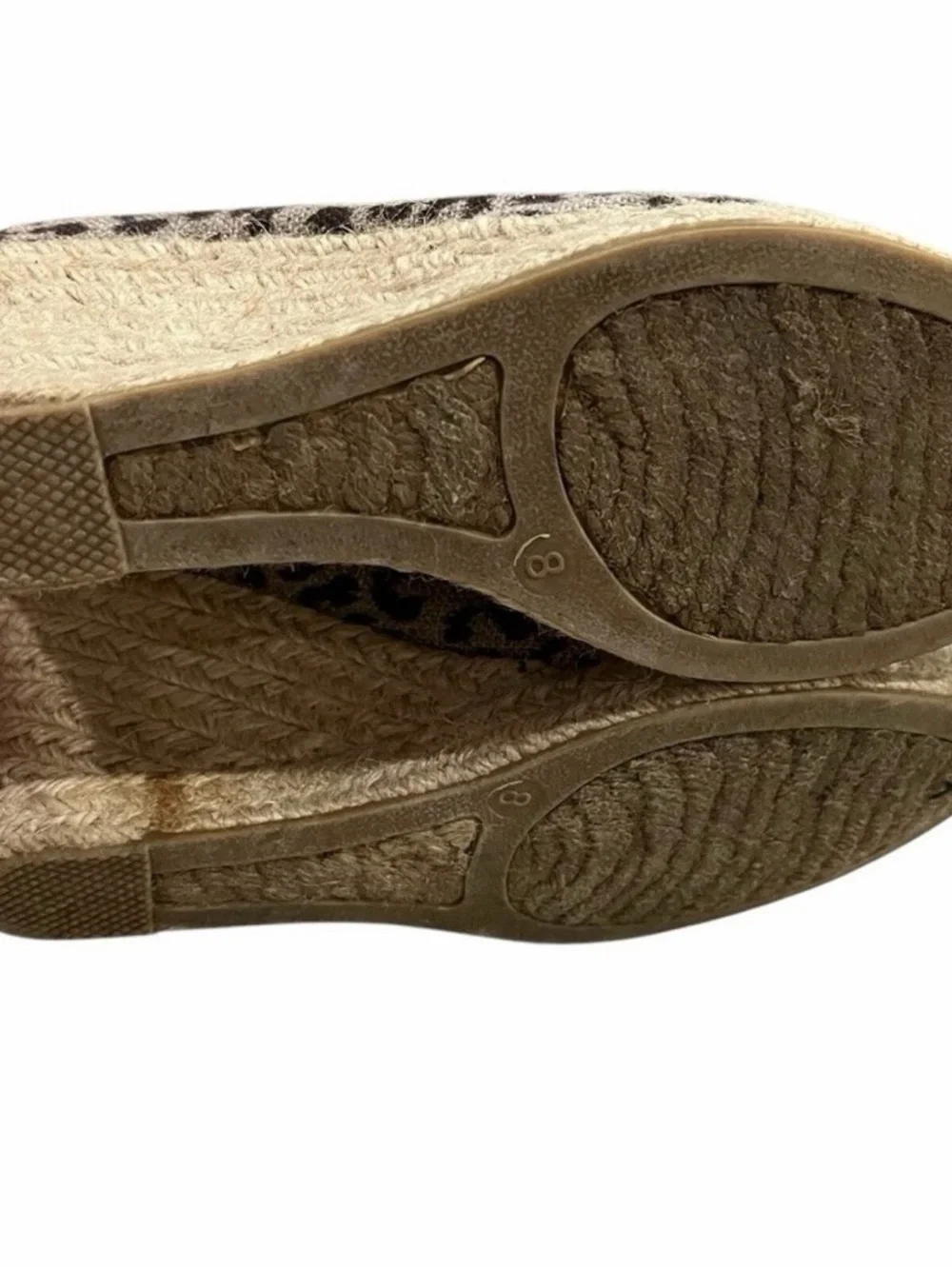 J. Crew Women’s 8 Leopard Print Tall Wedge Espadrille Shoes S3